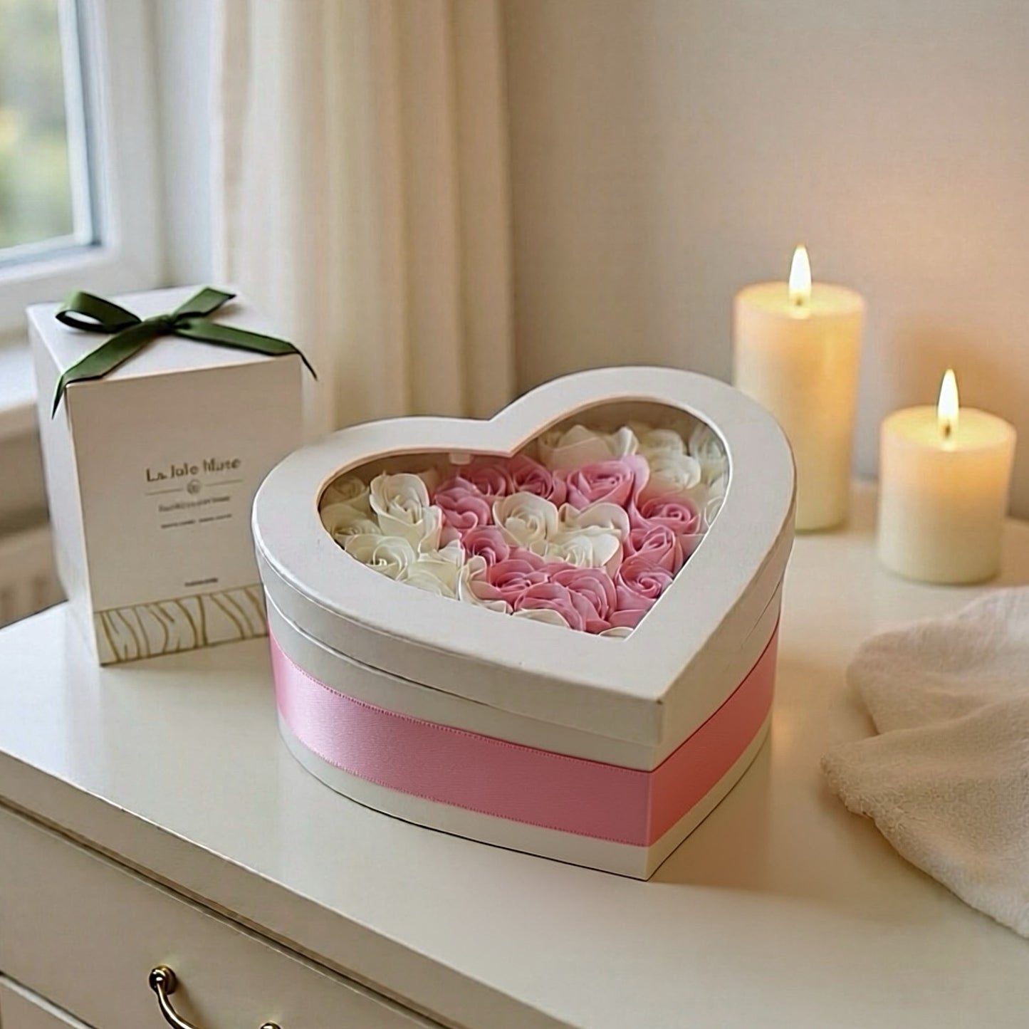 Flowerbox de Roses en Savon (L)