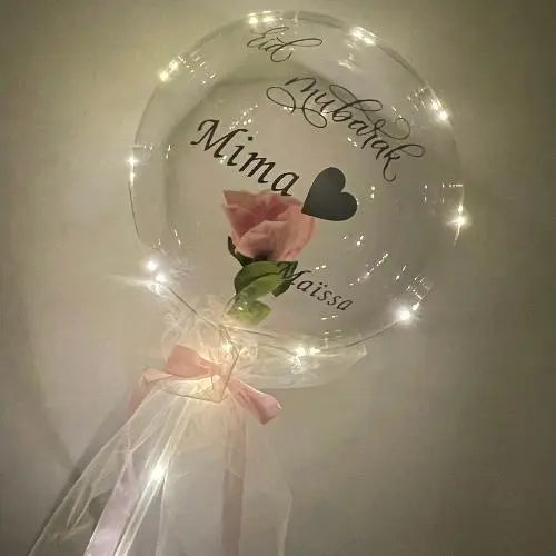 Une Rose Dans Sa Bulle FLOWERBOXTIME