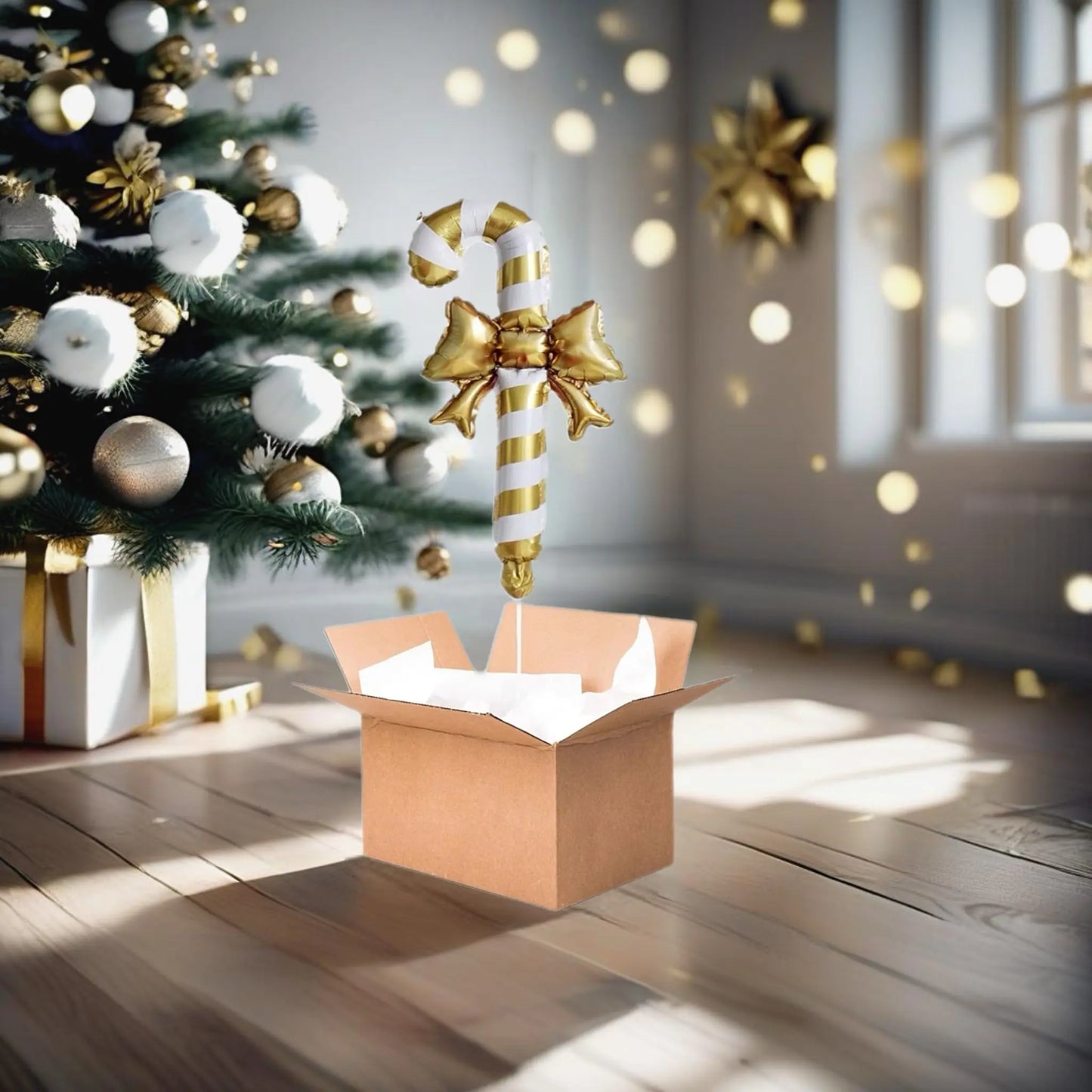 Ballon Box Surprise Noël FLOWERBOXTIME