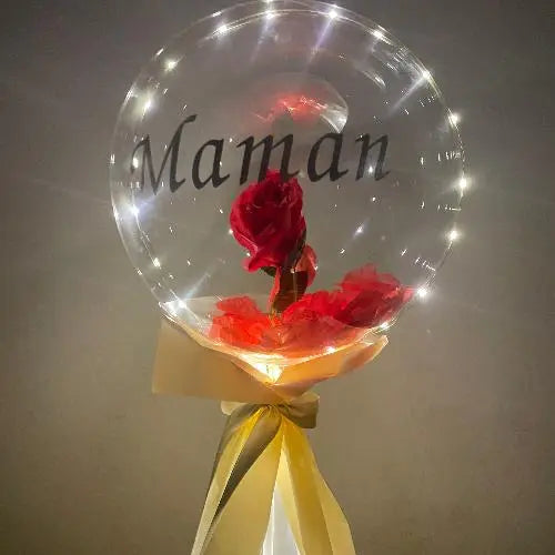 Une Rose Dans Sa Bulle FLOWERBOXTIME