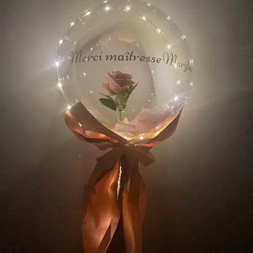 Une Rose Dans Sa Bulle FLOWERBOXTIME