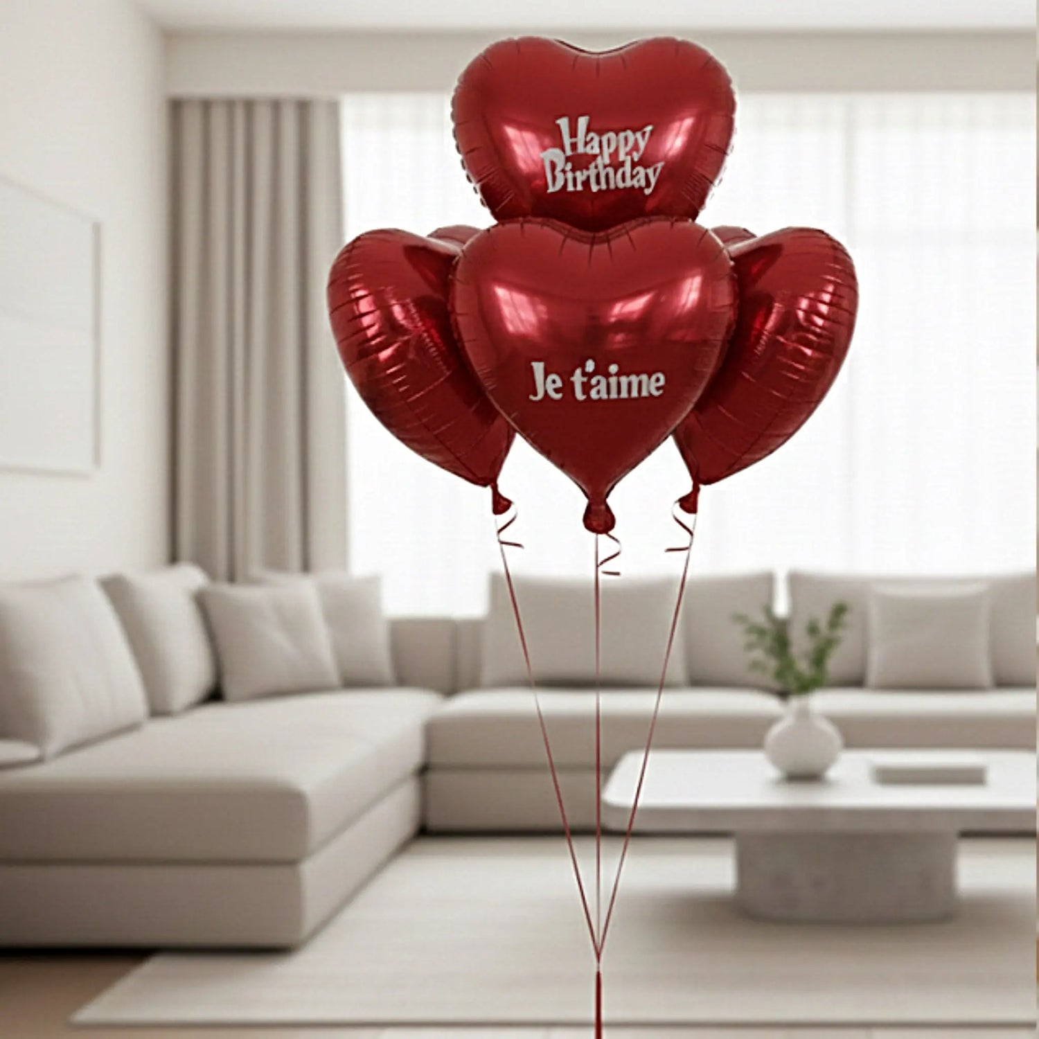 Ballons En Cœur Flowerboxtime