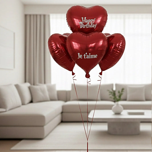 Ballons En Cœur Flowerboxtime