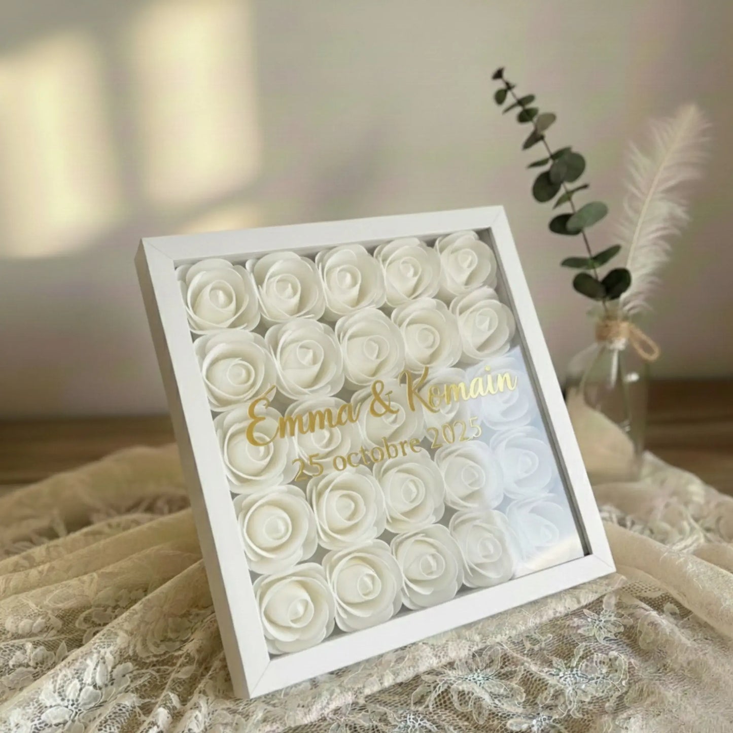 Cadre Floral Personnalisé FLOWER BOX TIME