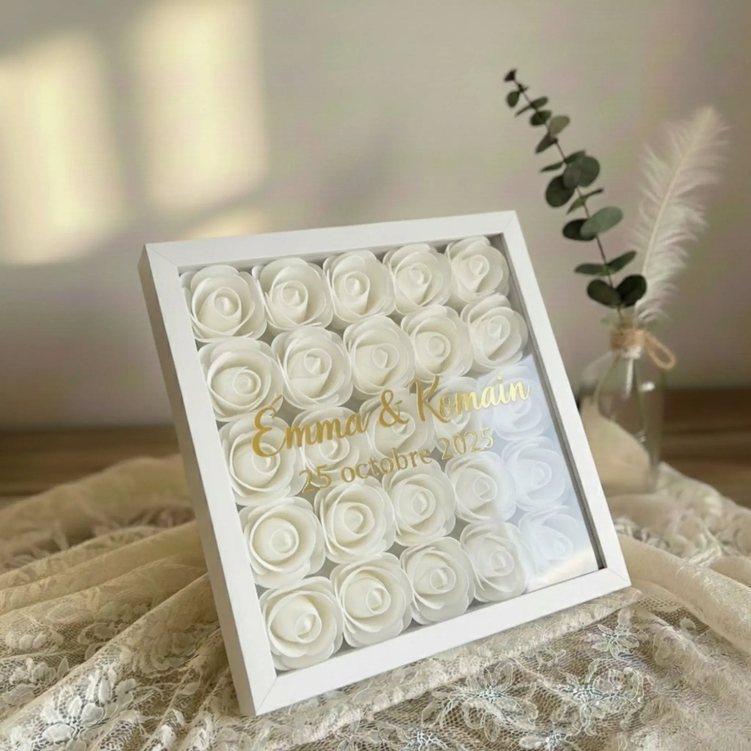 Cadre Floral Personnalisé FLOWER BOX TIME