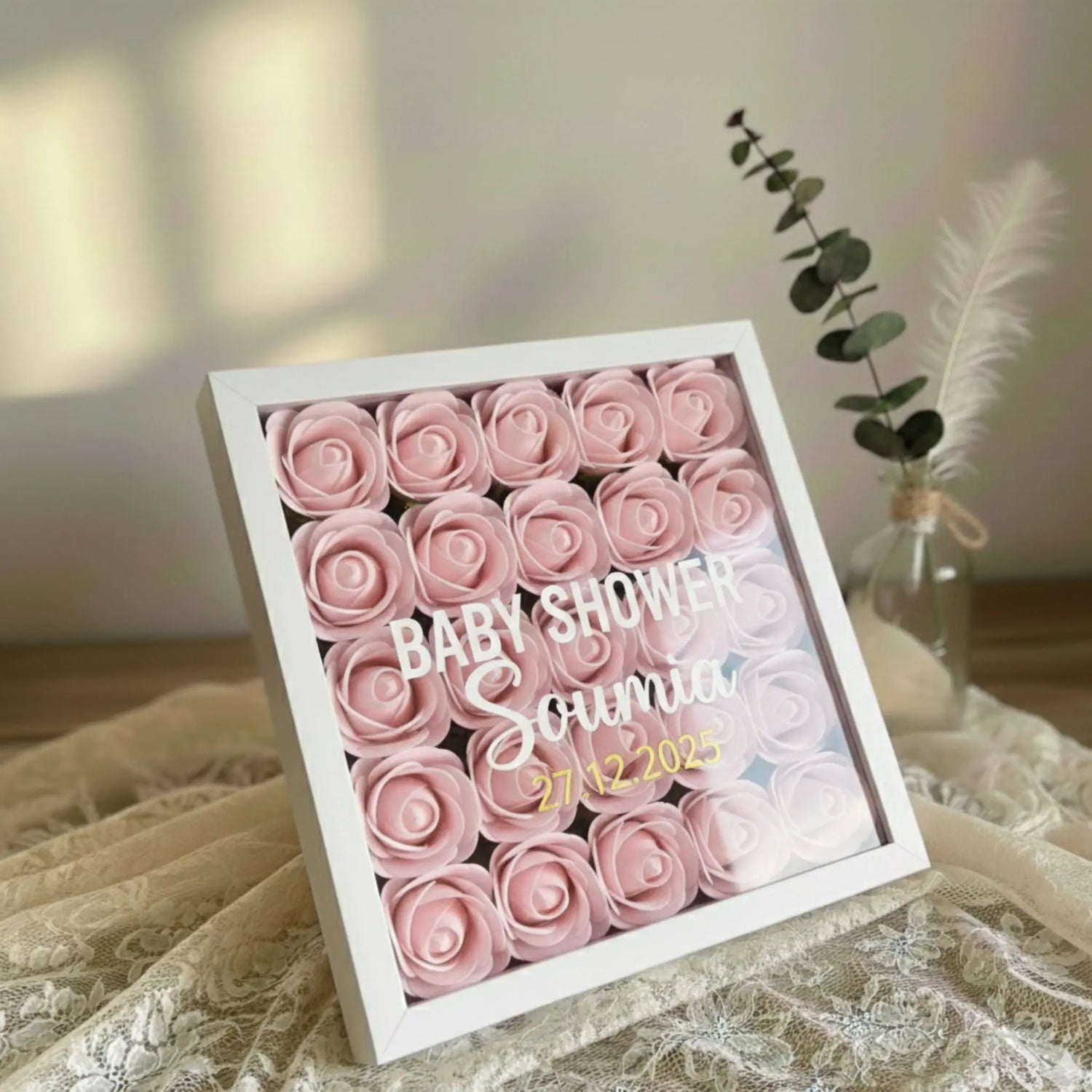 Cadre Floral Personnalisé FLOWER BOX TIME