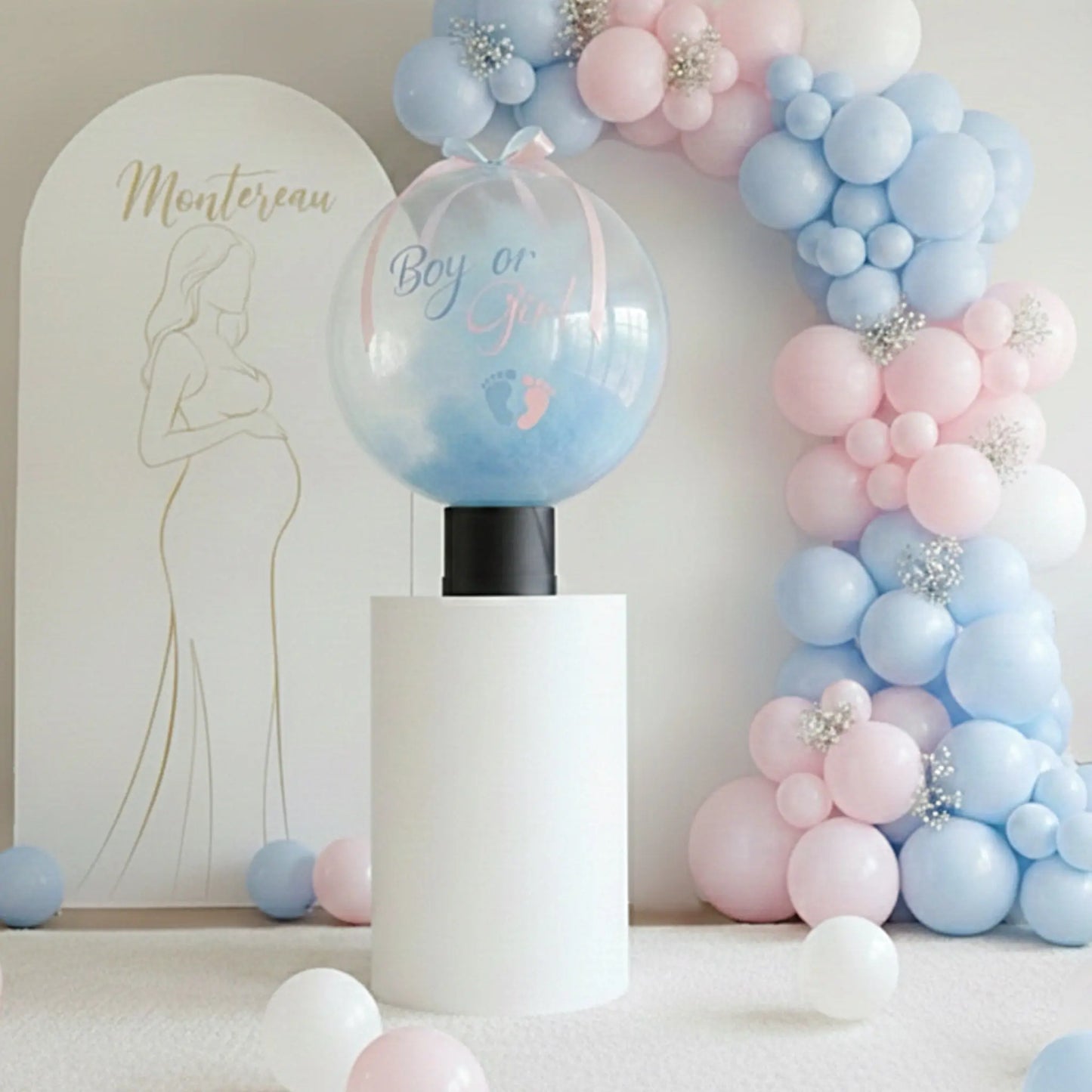 Ballon Gender Reveal "Explosion" - Poudre Holi ou Pétales FLOWERBOXTIME