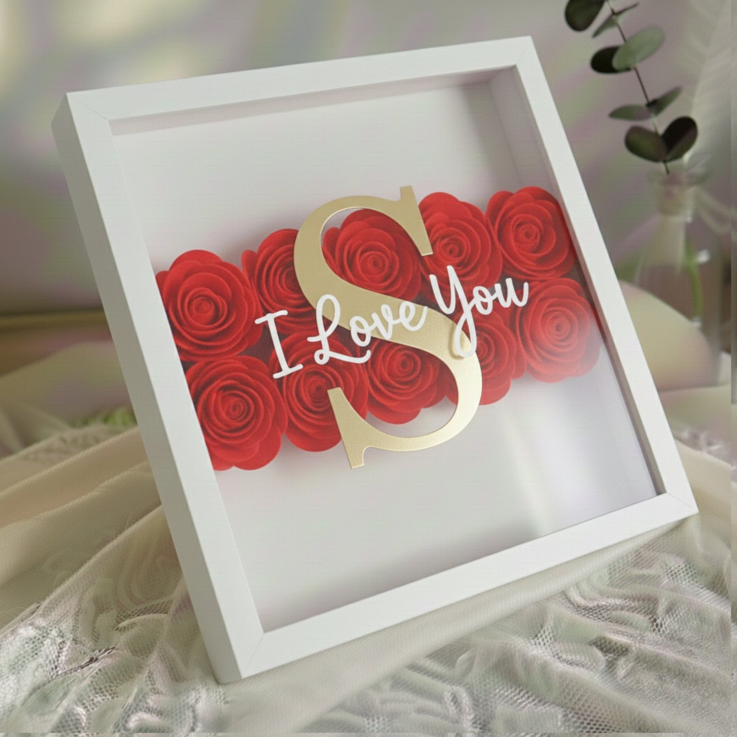 Cadre Signature Saint-Valentin - Bande Florale ❤️