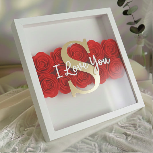 Cadre Signature Saint-Valentin - Bande Florale ❤️