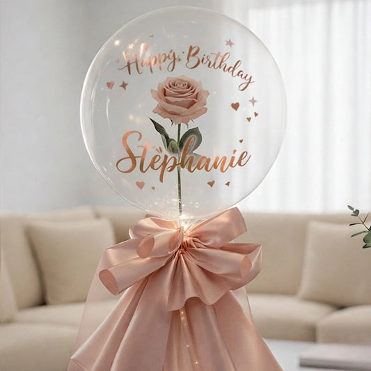 Ma Rose Dans Sa Bulle FLOWERBOXTIME