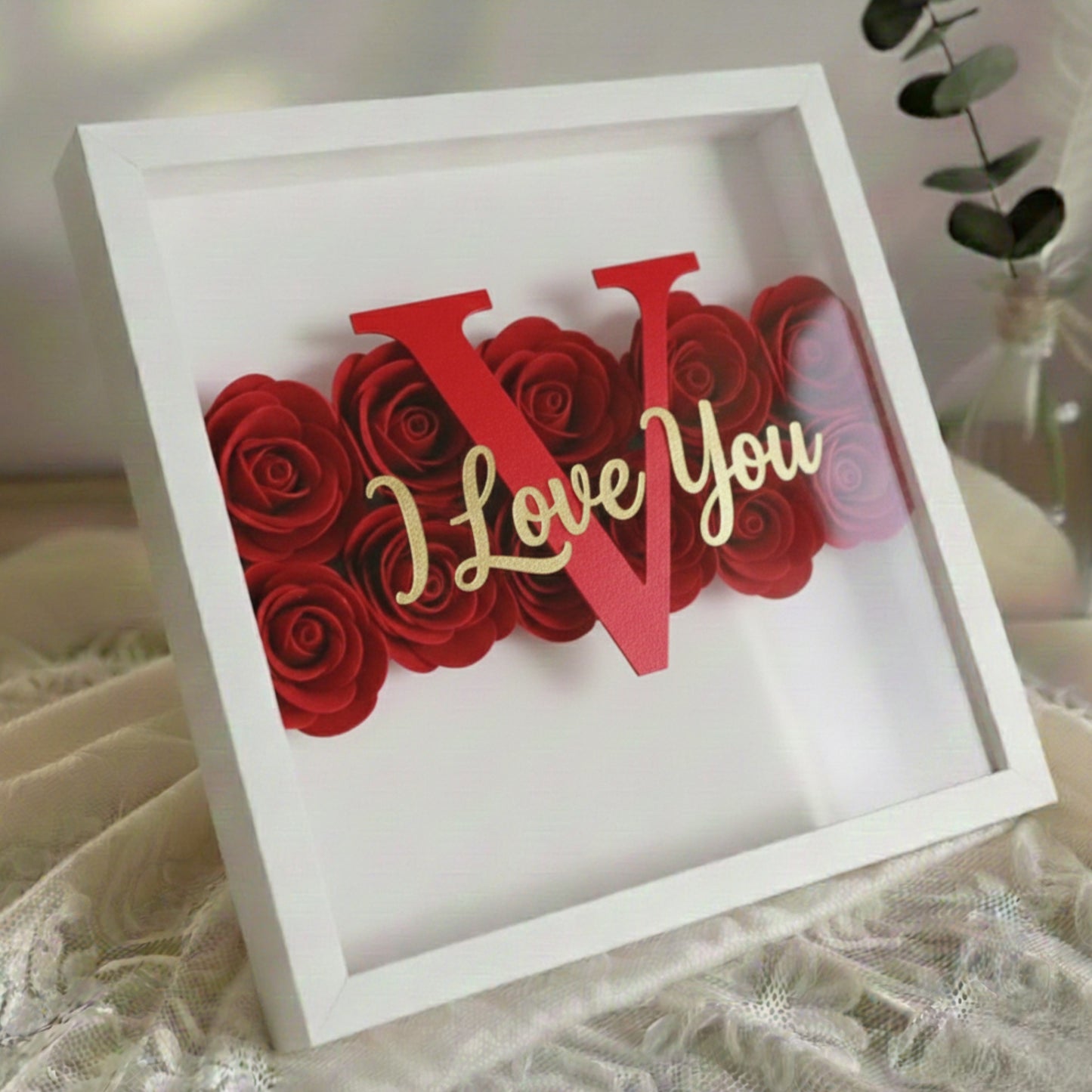 Cadre Signature Saint-Valentin - Bande Florale ❤️