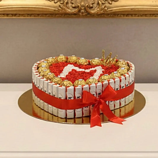 Trésor Gourmand : Box Chocolats et Roses (XL) FLOWERBOXTIME