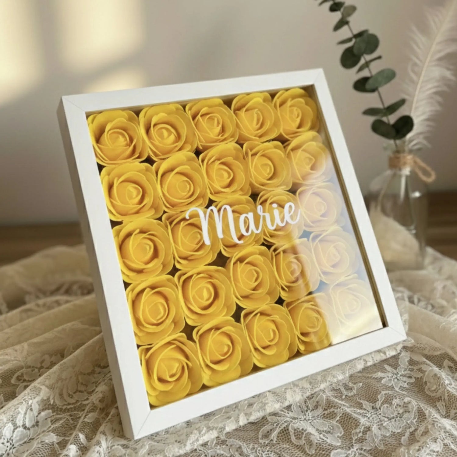 Cadre Floral Personnalisé FLOWER BOX TIME