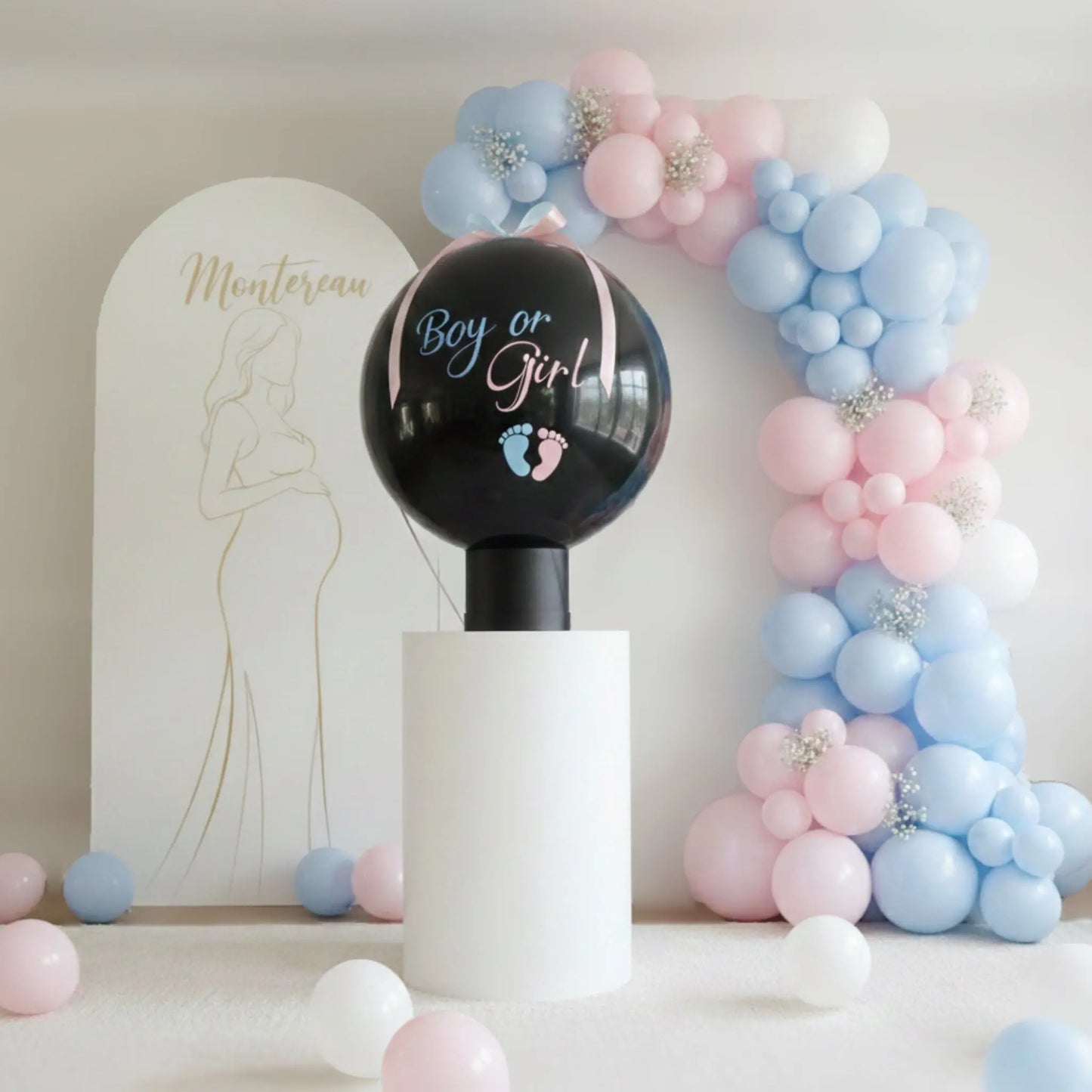 Ballon Gender Reveal "Explosion" - Poudre Holi ou Pétales FLOWERBOXTIME