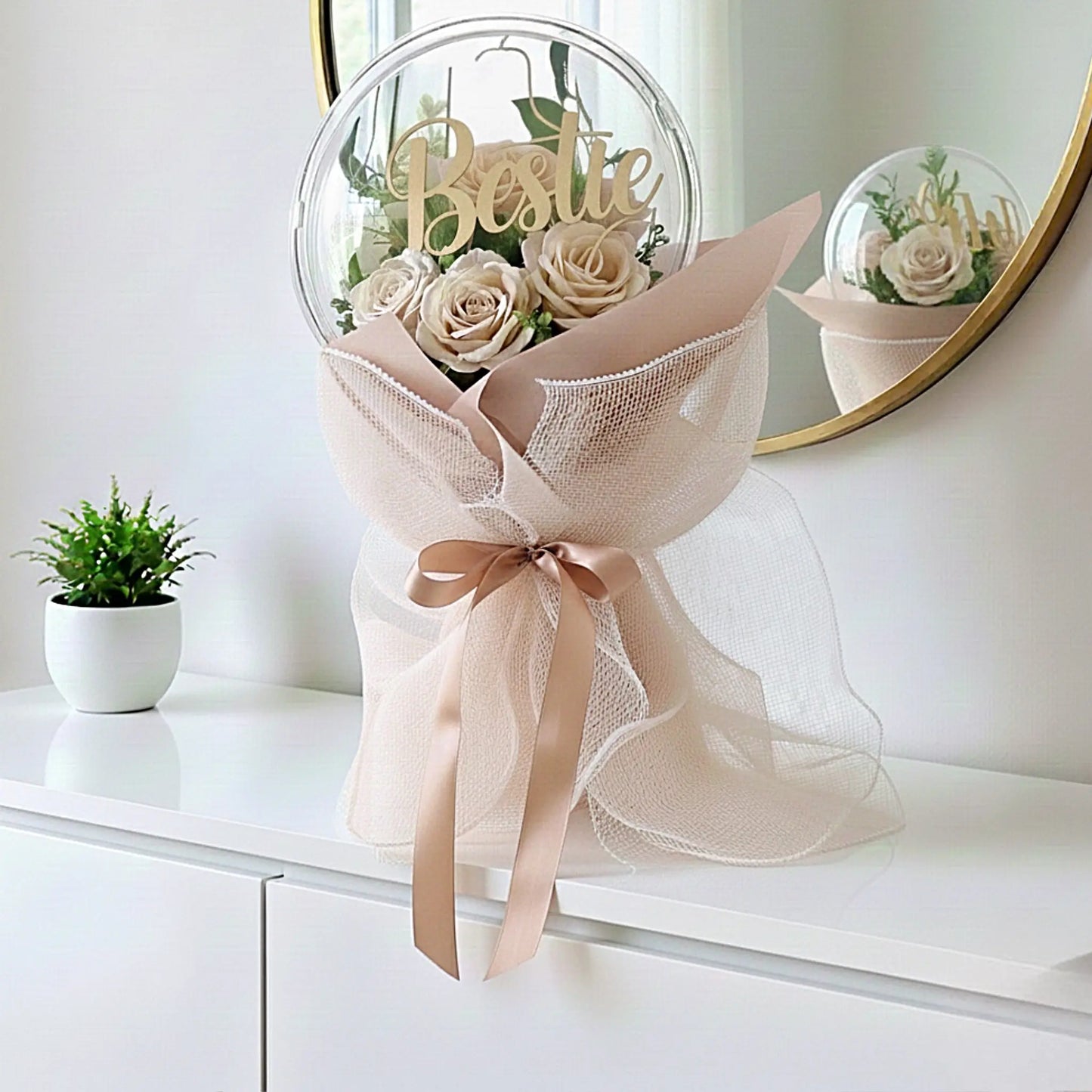 Sphère Florale Acrylique FLOWERBOXTIME