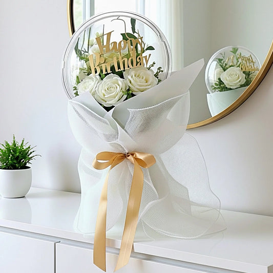 Sphère Florale Acrylique FLOWERBOXTIME