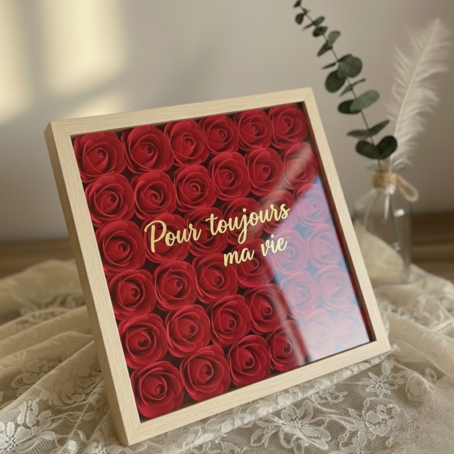 Cadre Mur de Roses - Spécial Saint-Valentin ❤️