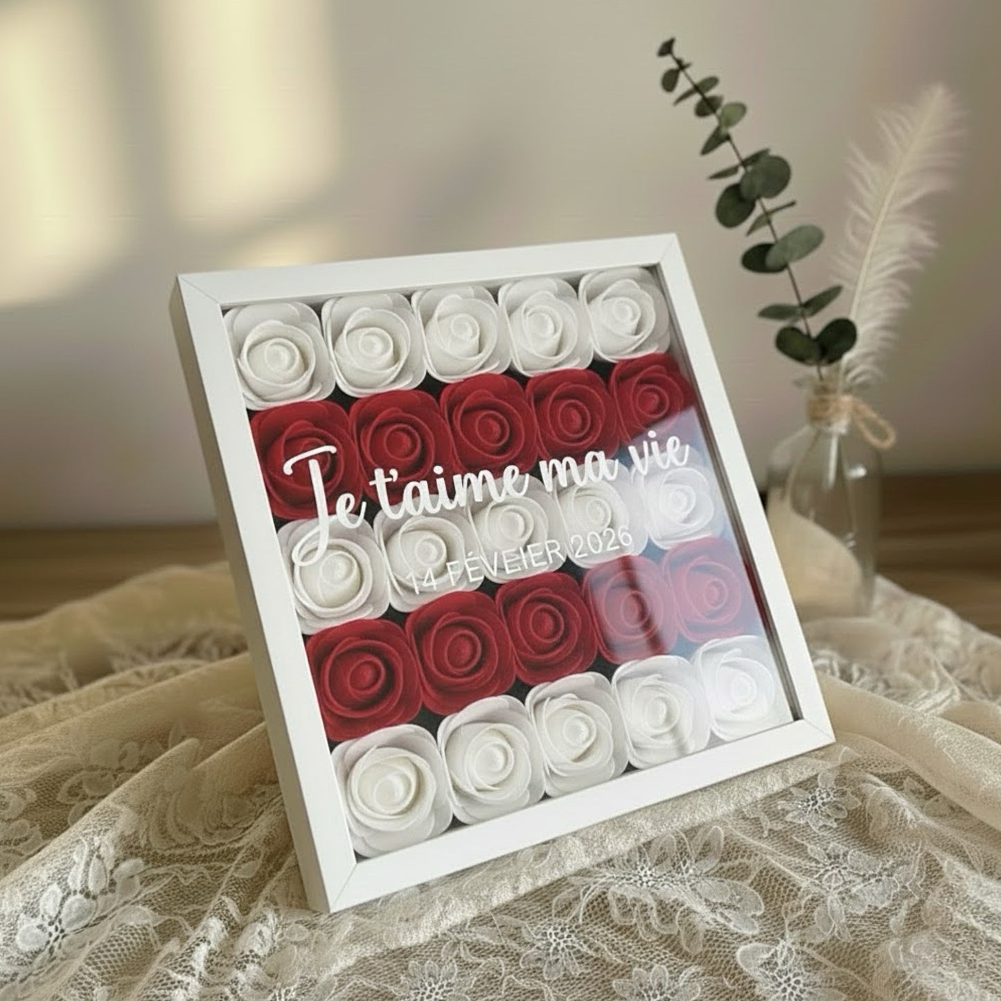 Cadre Mur de Roses - Spécial Saint-Valentin ❤️