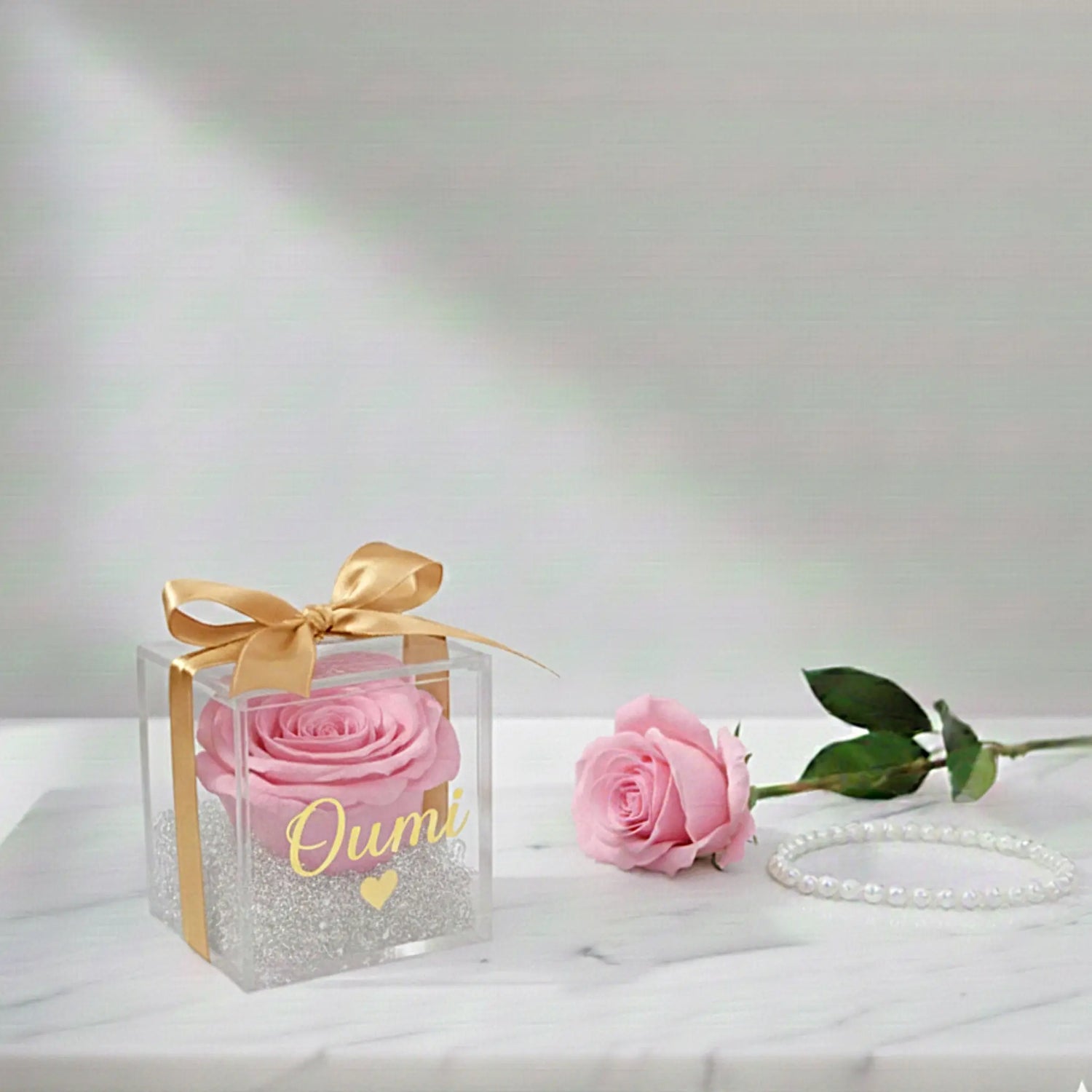 Écrin Rose Éternelle FLOWERBOXTIME