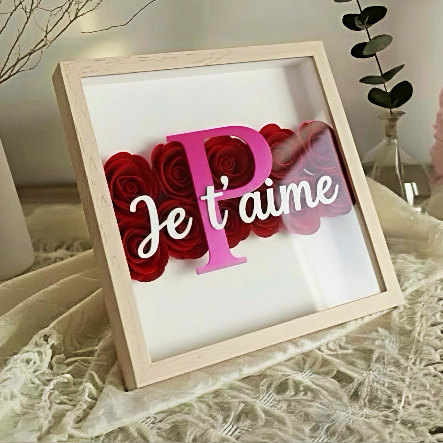 Cadre Signature Saint-Valentin - Bande Florale ❤️