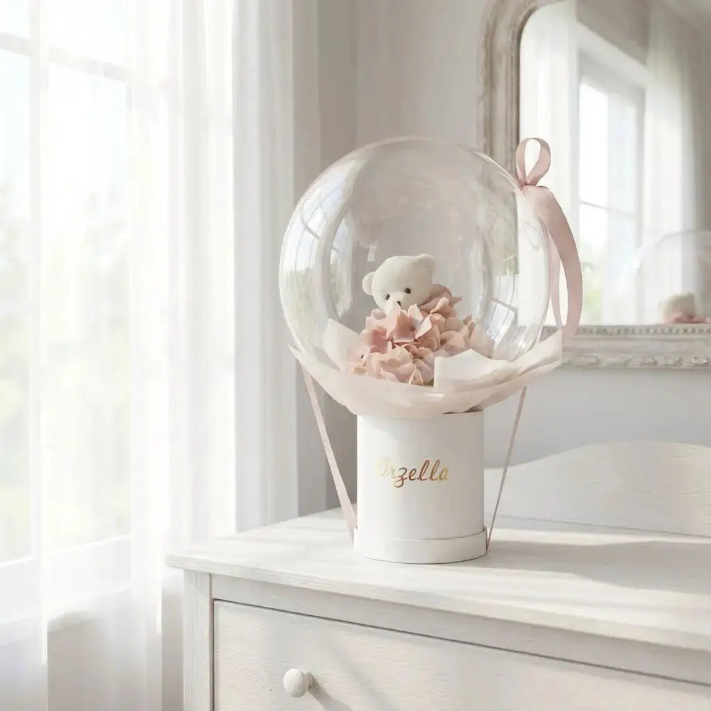 Flowerbox Bulle & Doudou (M) : L'Éclat du Bobo Ballon FLOWERBOXTIME