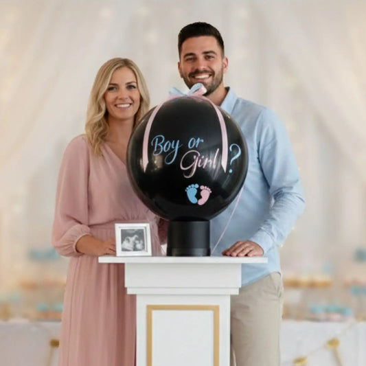 Ballon Gender Reveal "Explosion" - Poudre Holi ou Pétales FLOWERBOXTIME