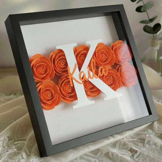 Cadre Avec Bande Florale FLOWER BOX TIME