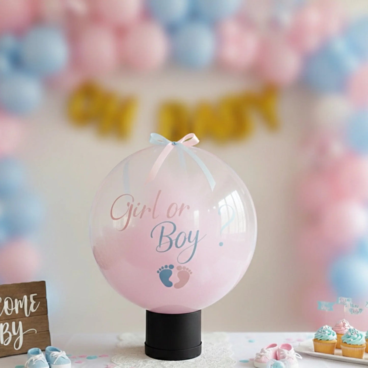 Ballon Gender Reveal "Explosion" - Poudre Holi ou Pétales FLOWERBOXTIME