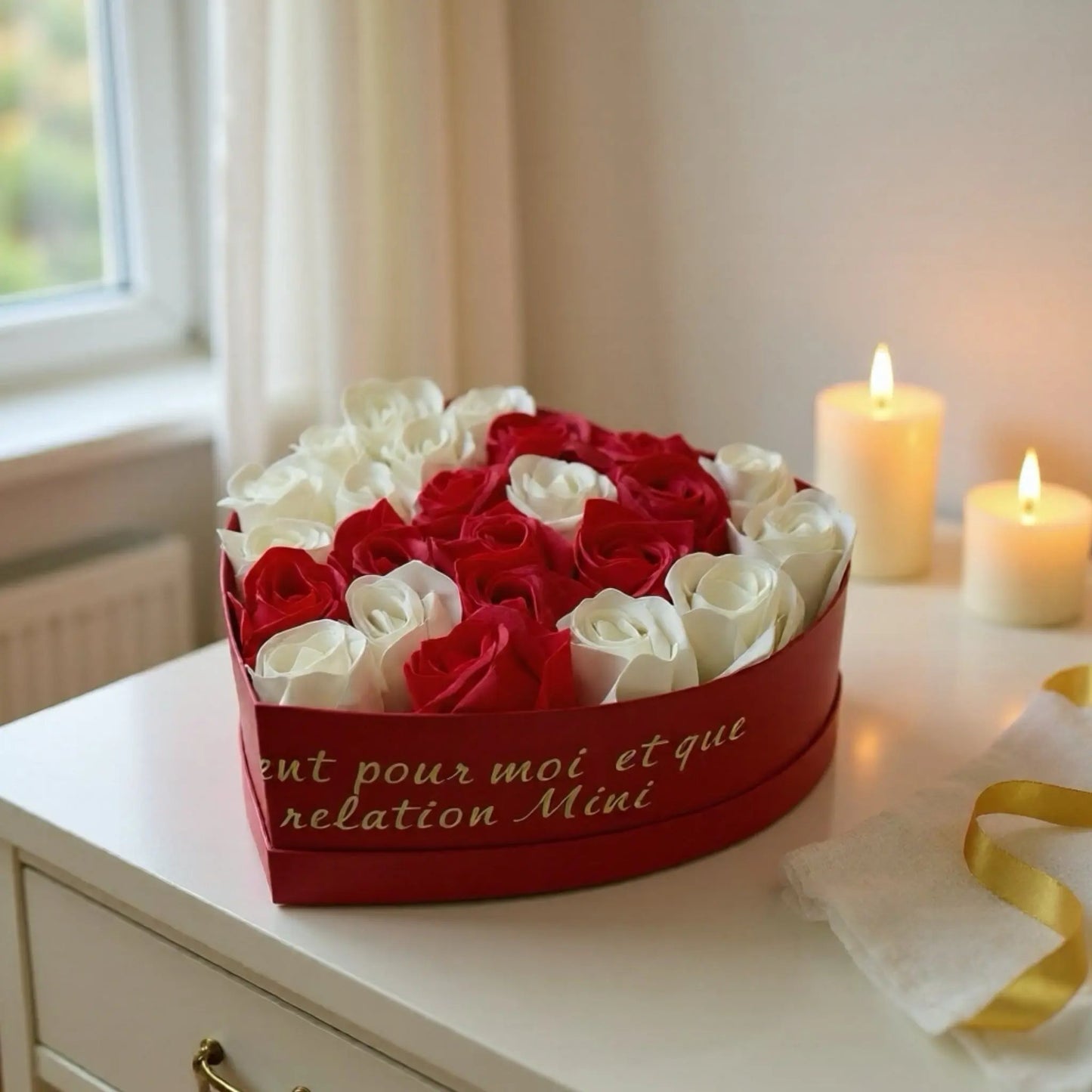 Flowerbox de Roses en Savon (L) FLOWERBOXTIME