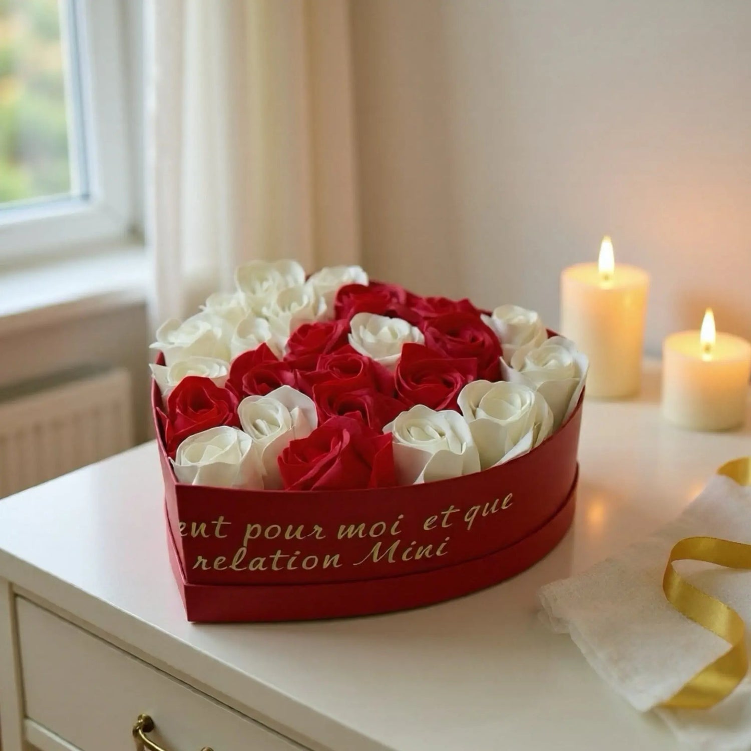 Flowerbox de Roses en Savon (L) FLOWERBOXTIME
