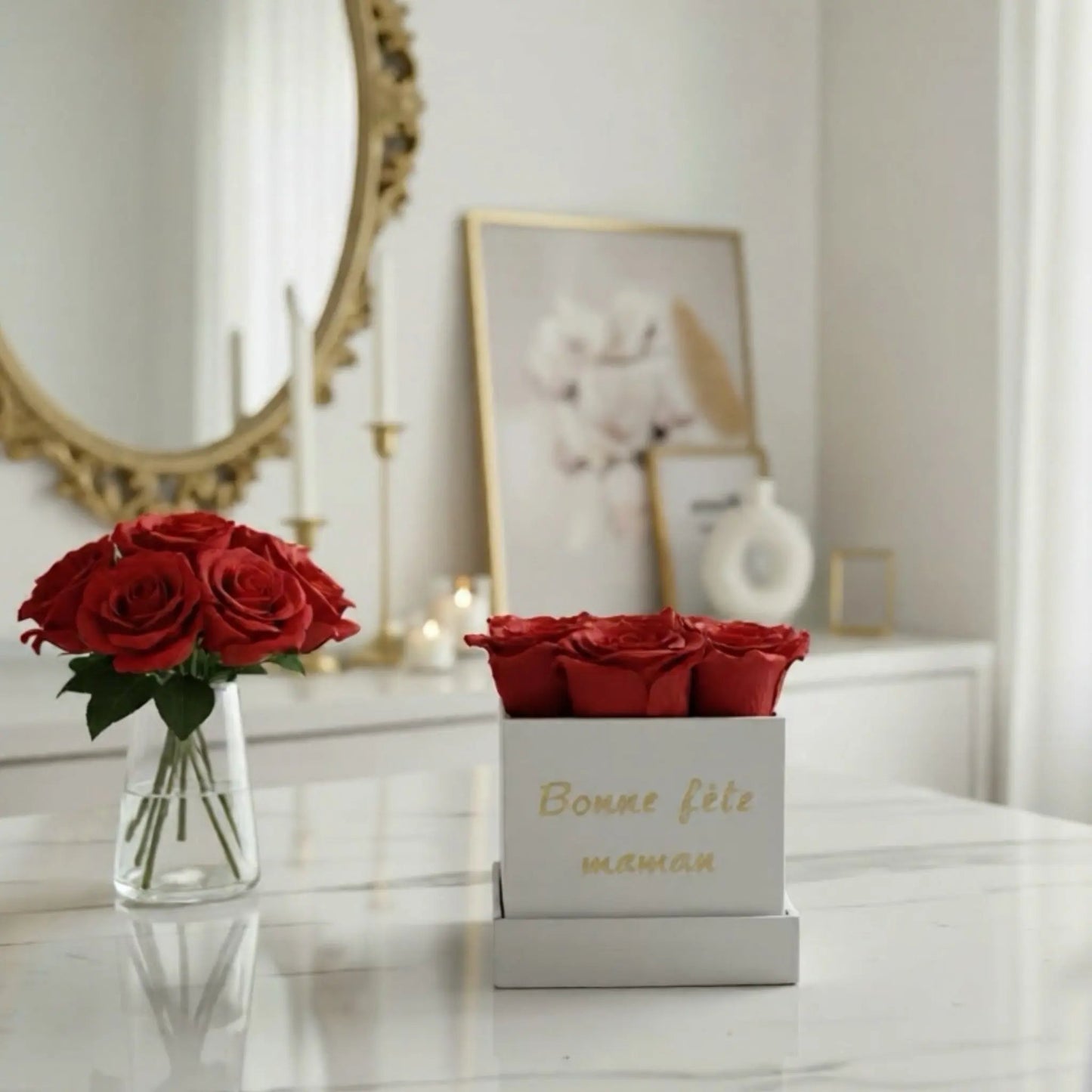 Flowerbox de Roses en Savon (S) FLOWERBOXTIME