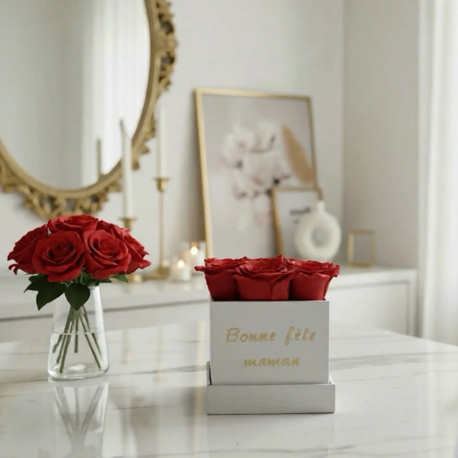 Flowerbox de Roses en Savon (S) FLOWERBOXTIME