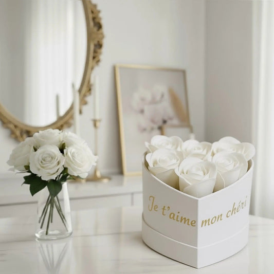 Flowerbox de Roses en Savon (S) FLOWERBOXTIME