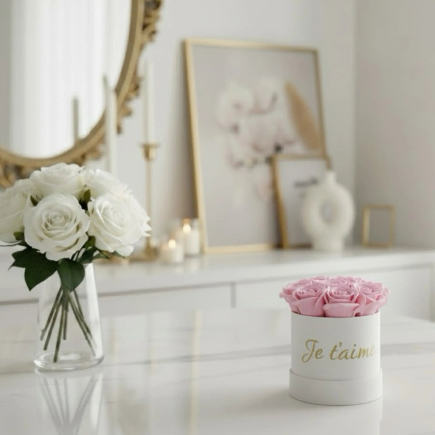 Flowerbox de Roses en Savon (S) FLOWERBOXTIME