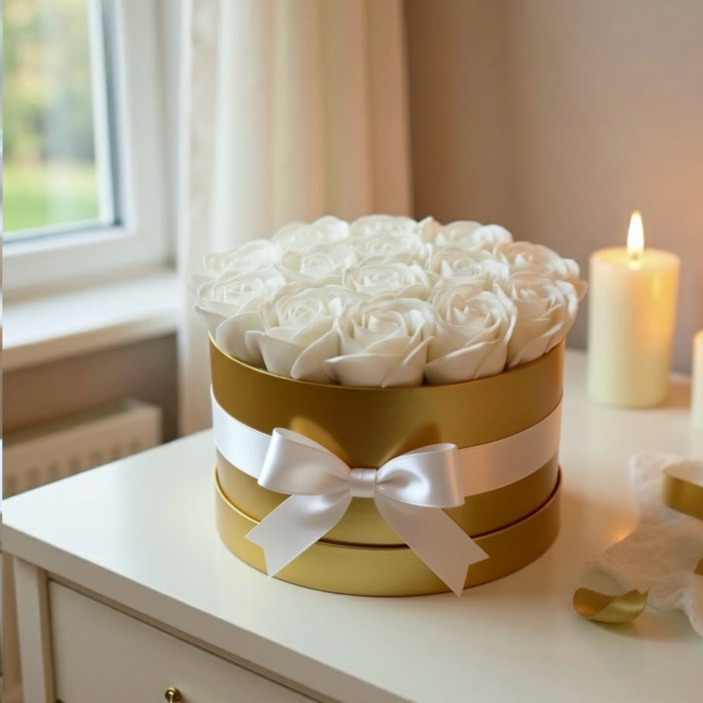 Flowerbox de Roses en Savon (L)