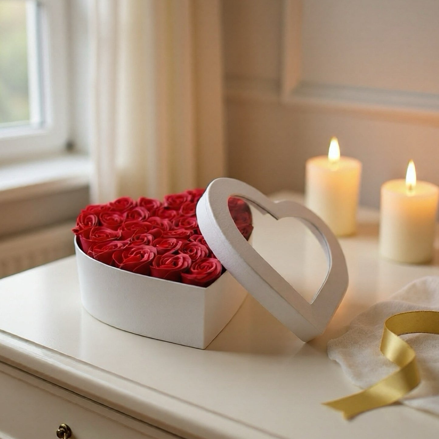 Flowerbox de Roses en Savon (L)