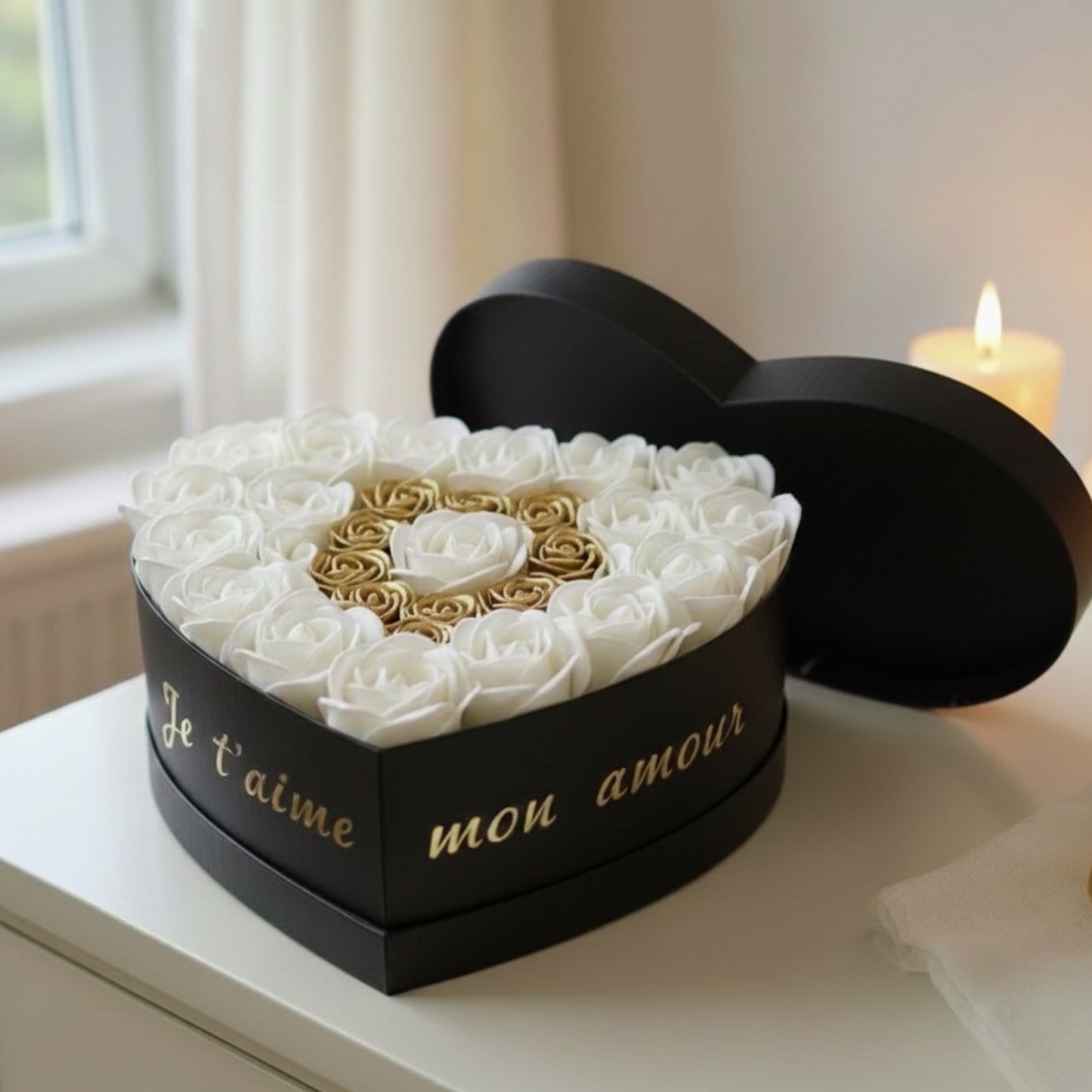 Flowerbox de Roses en Savon (L)