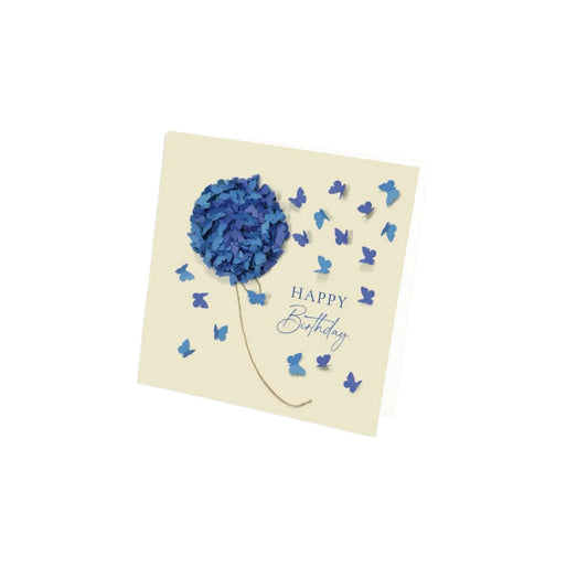 Cartes « Happy Birthday Papillons Bleu » » FLOWERBOXTIME