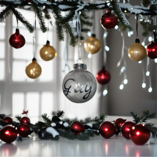 Boules de Noël Ornée FLOWERBOXTIME