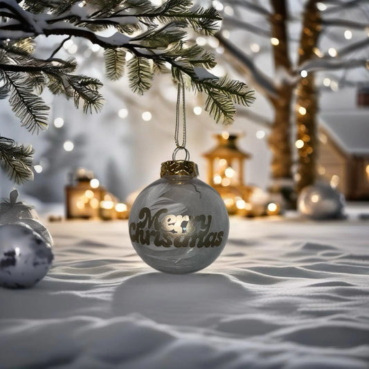 Boules de Noël Ornée FLOWERBOXTIME