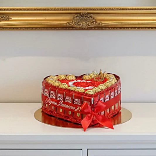 Trésor Gourmand : Box Chocolats et Roses (L) FLOWERBOXTIME