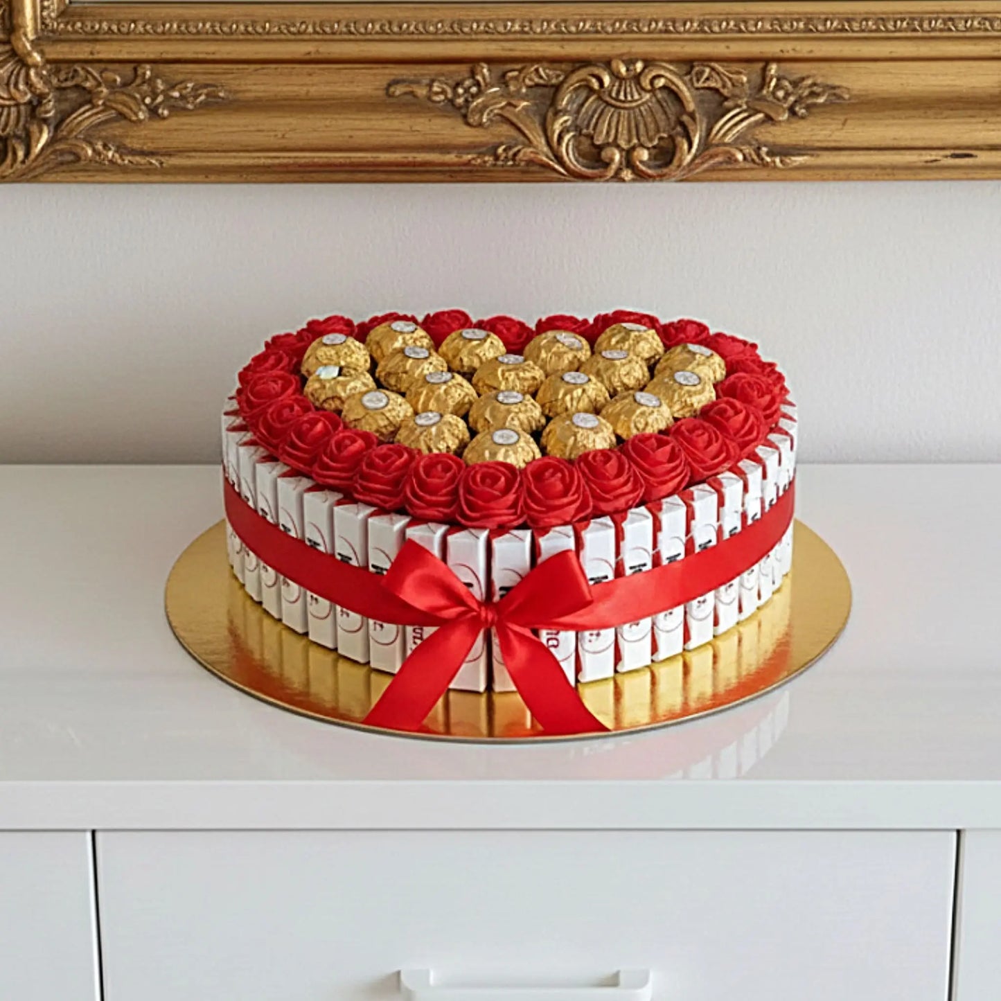 Trésor Gourmand : Box Chocolats et Roses (L) (Copie) FLOWERBOXTIME