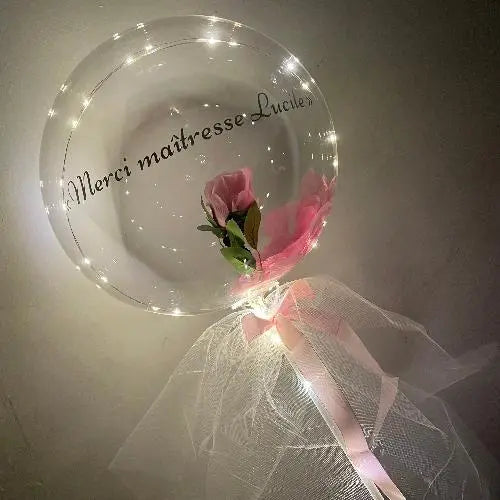 Une Rose Dans Sa Bulle FLOWERBOXTIME