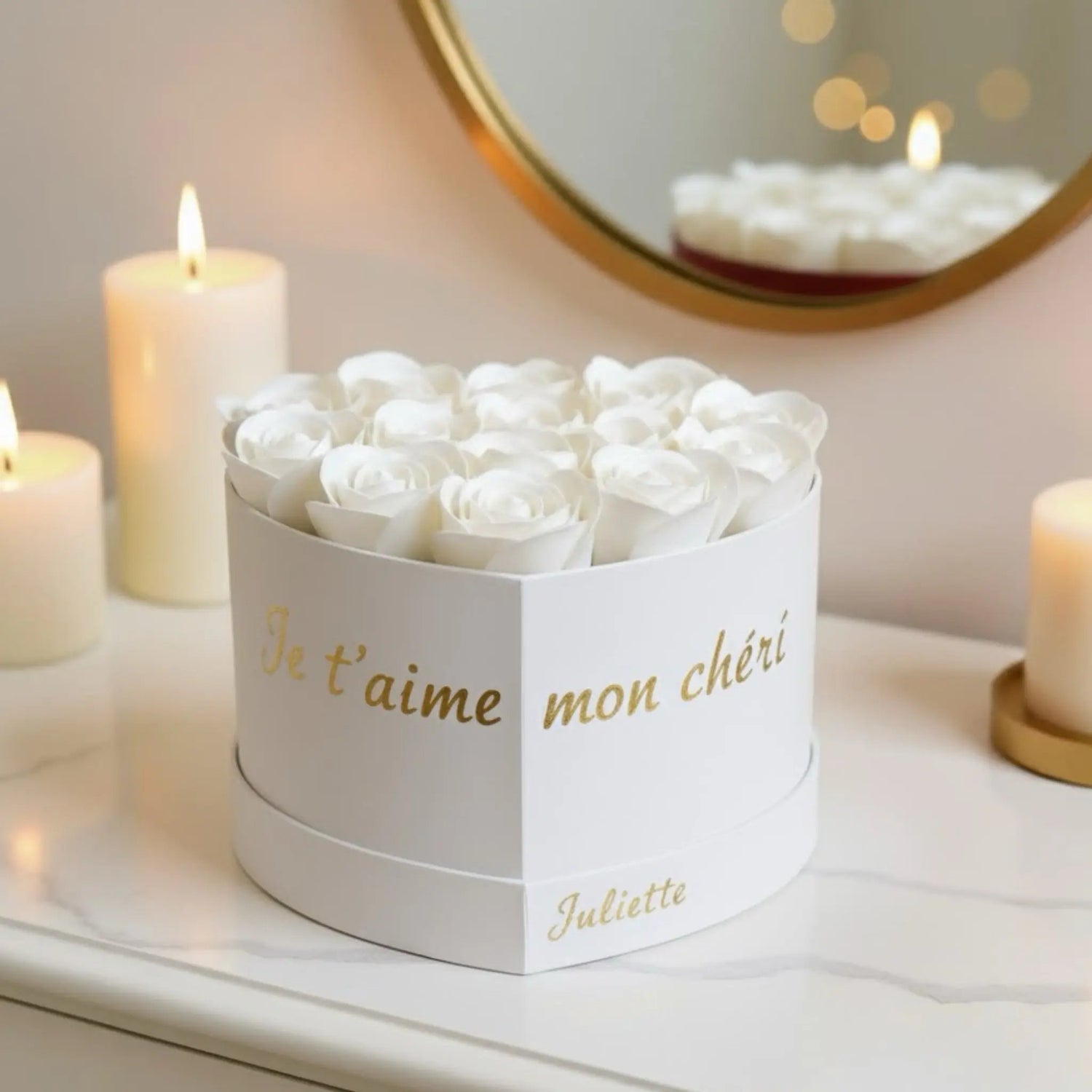 Flowerbox de Roses en Savon (M) FLOWERBOXTIME