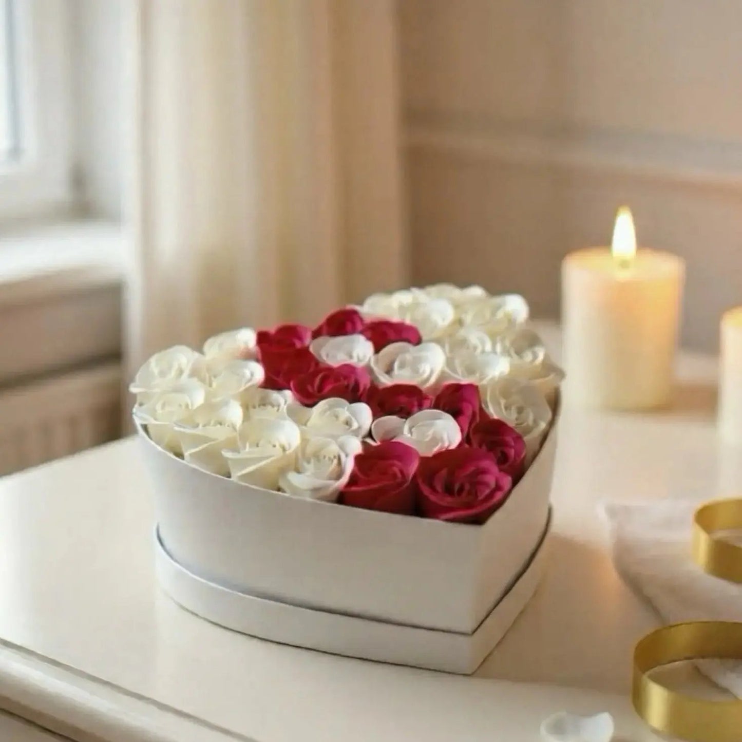 Flowerbox de Roses en Savon (L) FLOWERBOXTIME