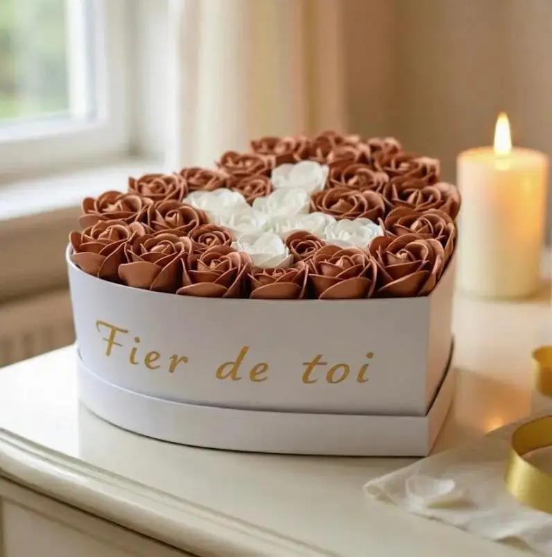 Flowerbox de Roses en Savon (L) FLOWERBOXTIME