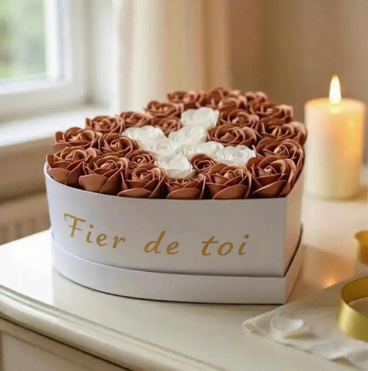 Flowerbox de Roses en Savon (L) FLOWERBOXTIME