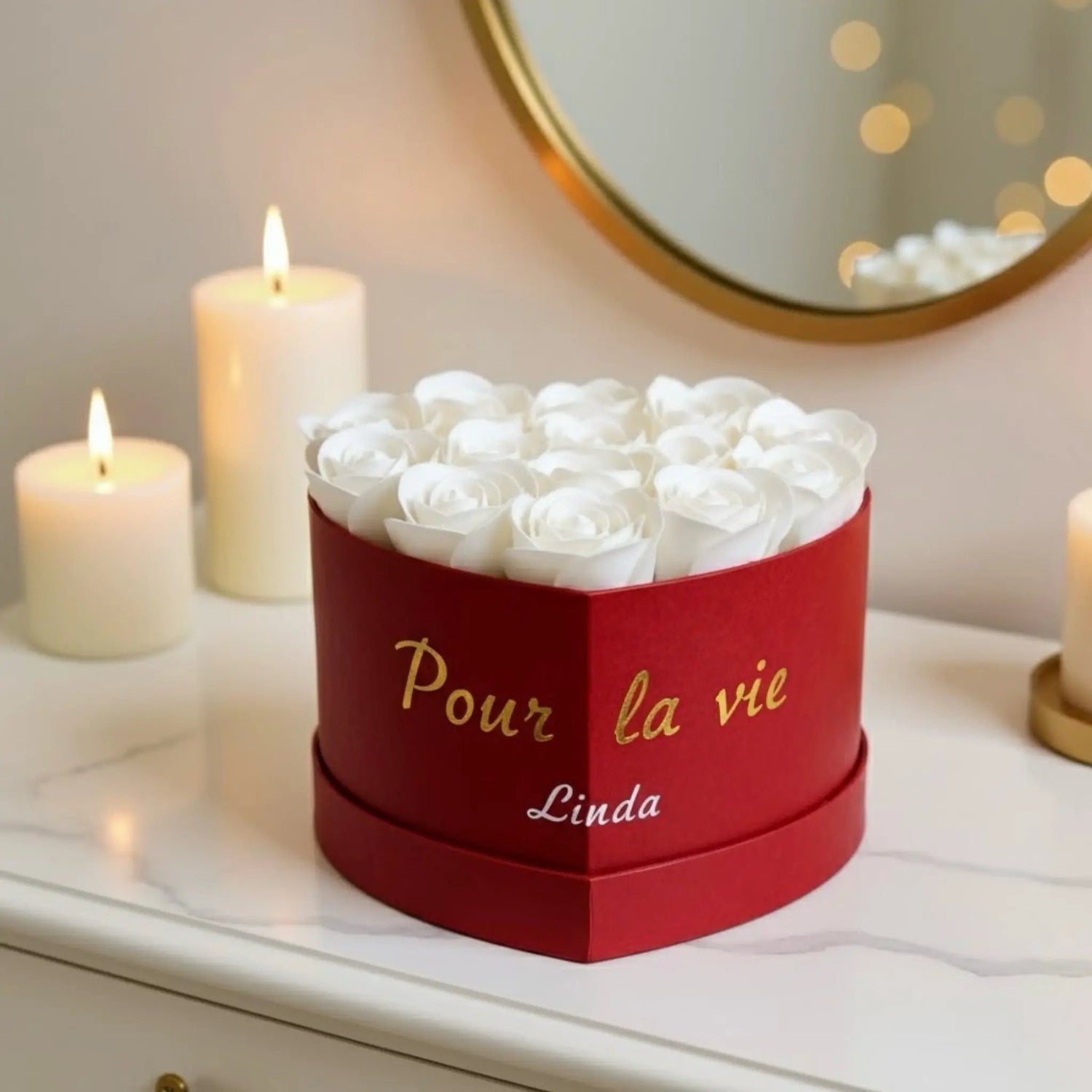Flowerbox de Roses en Savon (M) FLOWERBOXTIME