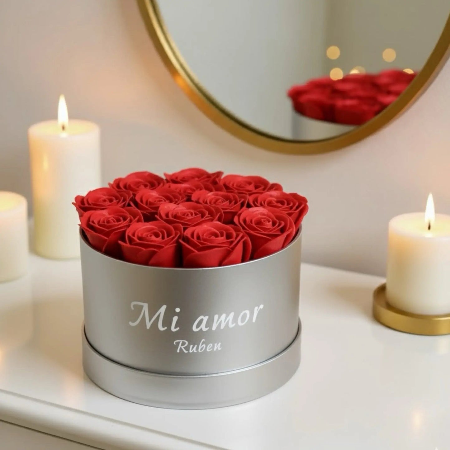Flowerbox de Roses en Savon (M) FLOWERBOXTIME