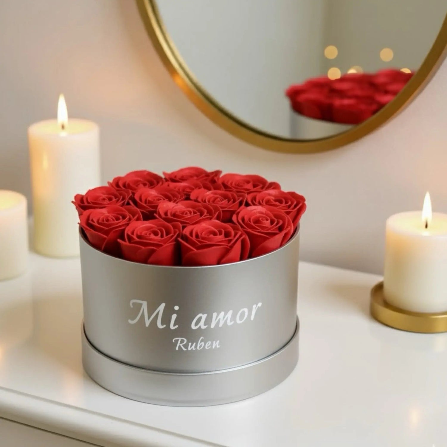 Flowerbox de Roses en Savon (M) FLOWERBOXTIME